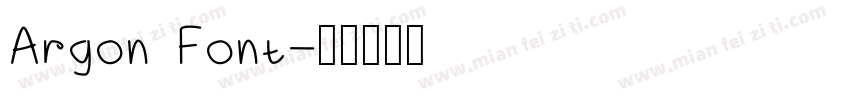 Argon Font字体转换
